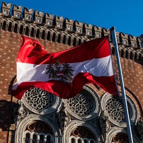Austria Eagle National Flags 90x150cm with Coat of Arms Austrian Emblem Country Flag polyester For Decoration