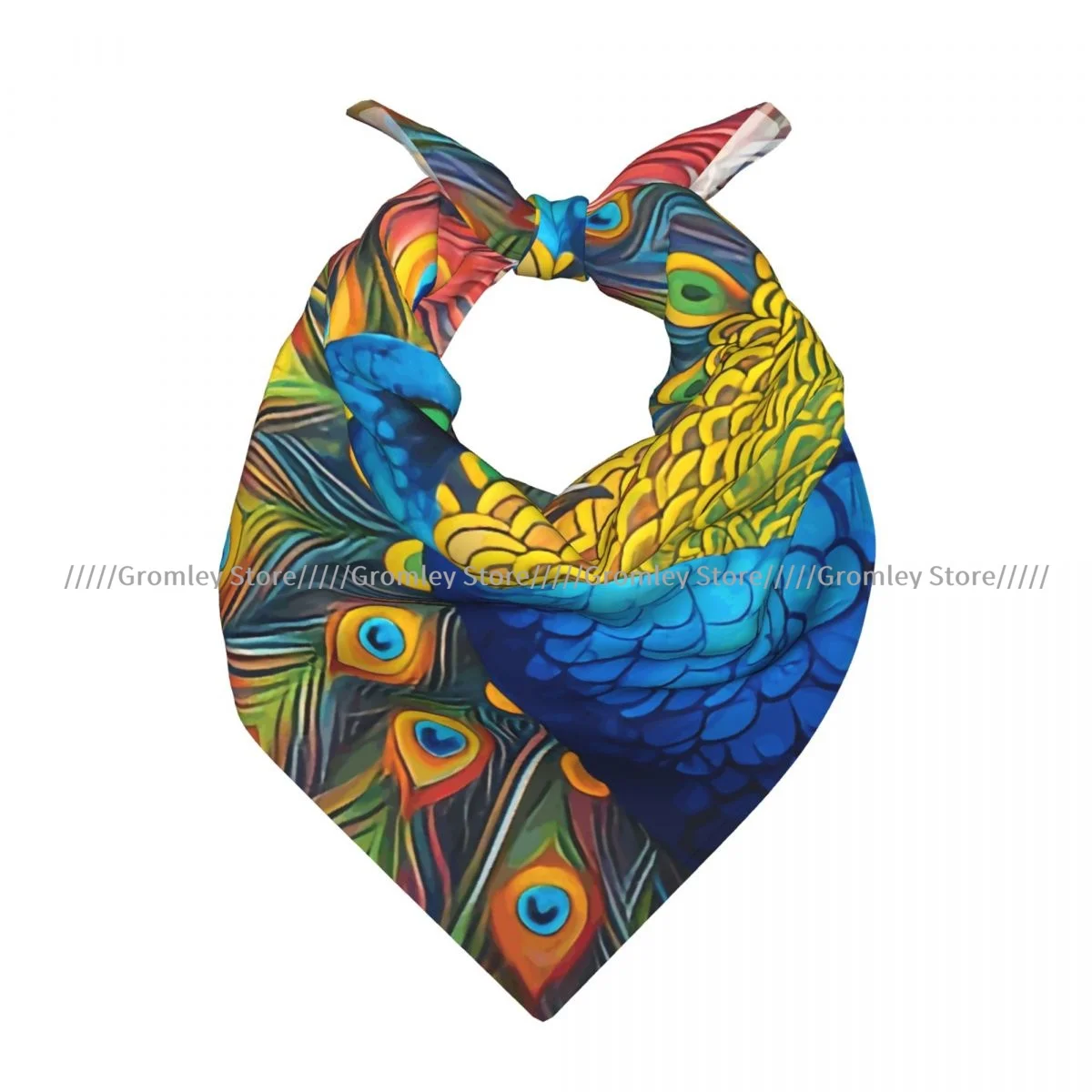 Peacock Square Scarf Soft Breathable Daily Kerchief
Peacock Square Scarf Soft Breathable Daily Kerchief