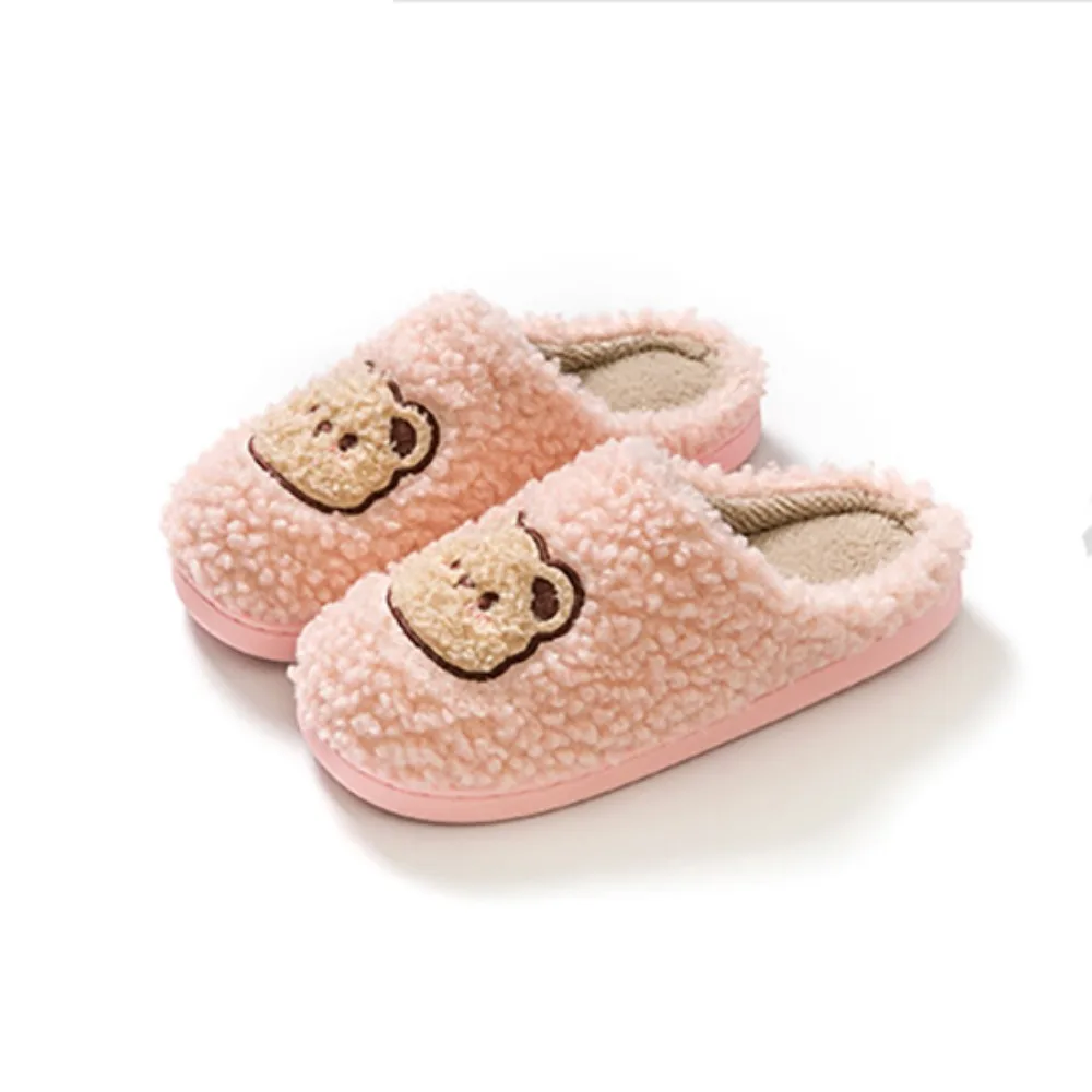 Casual Cute Bear Slippers Soft Bottom Thick Sole Male Female Slides Non-Slip Warm Home Shoes Winter
Casual Cute Bear Slippers Soft Bottom Thick Sole Male Female Slides Non-Slip Warm Home Shoes Winter