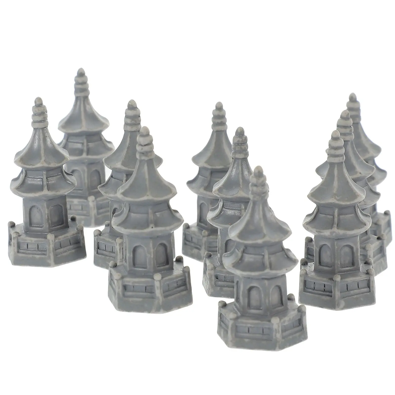 10 Pcs Hexagonal Tower Pavilion Retro Mini Pagoda Decorations Travel Miniature Resin Six Angle Garden Fish Tank naments
10 Pcs Hexagonal Tower Pavilion Retro Mini Pagoda Decorations Travel Miniature Resin Six Angle Garden Fish Tank naments