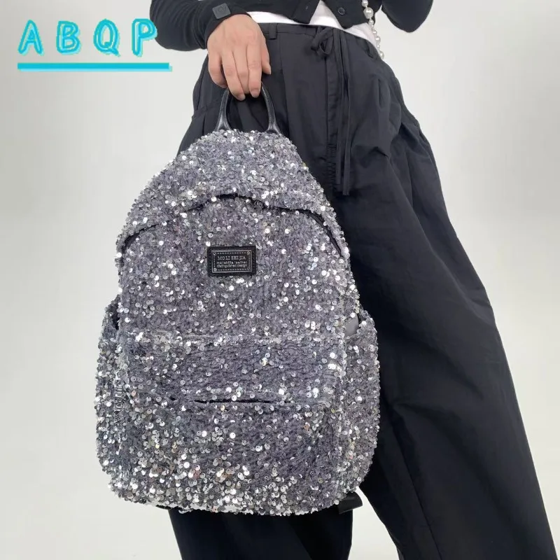 New Women's Sequined Backpack Luxury Brand Sequined Shiny Women's Backpack Large Capacity Fashionable Leisure Travel Backpack
New Women's Sequined Backpack Luxury Brand Sequined Shiny Women's Backpack Large Capacity Fashionable Leisure Travel Backpack