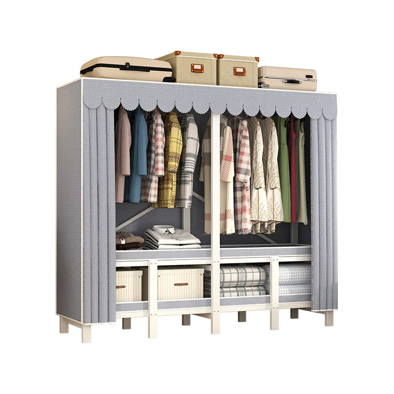 Vertical simple wardrobe installation-free folding wardrobe bedroom white frame folding
Vertical simple wardrobe installation-free folding wardrobe bedroom white frame folding
