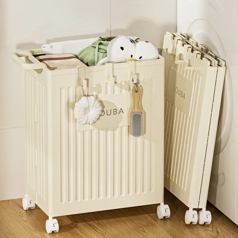 Large Capacity Laundry Hamper, Narrow-Slit Design with Wheels, Foldable Bathroom Storage, Space-Saving Clothes Organizer
Large Capacity Laundry Hamper, Narrow-Slit Design with Wheels, Foldable Bathroom Storage, Space-Saving Clothes Organizer