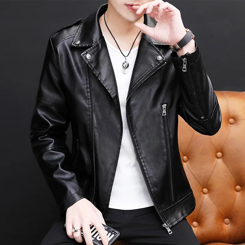 New Youth Fashion Personality Windproof Warm Jacket Men's Leather Jacket Handsome Double Zipper Slim Motorcycle Suit
New Youth Fashion Personality Windproof Warm Jacket Men's Leather Jacket Handsome Double Zipper Slim Motorcycle Suit