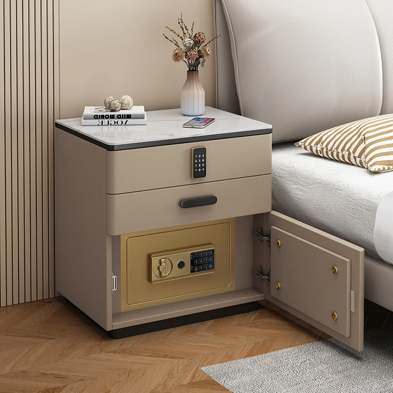 Safe Luxury Bedside Table With Lock Secret Compartment Glamour Metal Nightstands Designer Multifunctional Criado Mudo Furnitures
Safe Luxury Bedside Table With Lock Secret Compartment Glamour Metal Nightstands Designer Multifunctional Criado Mudo Furnitures