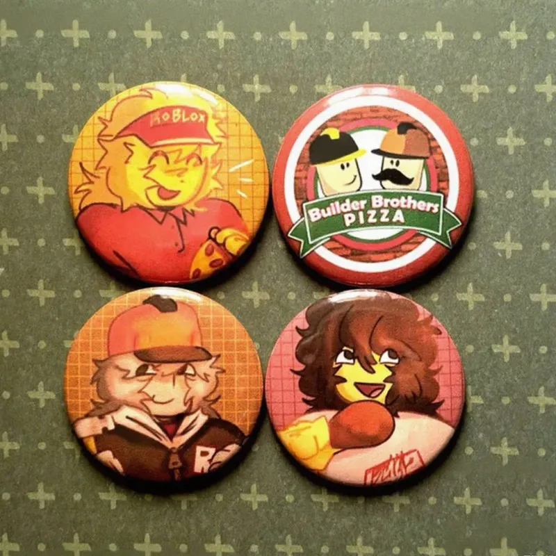 R-oblox Work at a Pizza Place Pin back buttons - badge-Builderman, Shedletsky, Forsaken,Cute cartoon game Character Pins
R-oblox Work at a Pizza Place Pin back buttons - badge-Builderman, Shedletsky, Forsaken,Cute cartoon game Character Pins