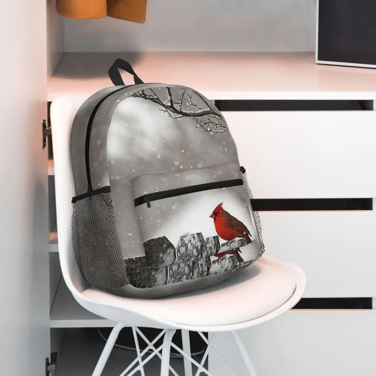 Cardinal Birds Print Backpack Student BookBag Children School Bag Computer Shoulder Bags for Boys Girls
Cardinal Birds Print Backpack Student BookBag Children School Bag Computer Shoulder Bags for Boys Girls