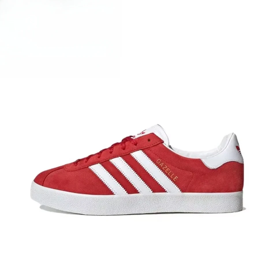 Adidas Gazelle Men and Women Minimalist Sports Board Shoes Comfortable Versatile and Casual Training Shoes White Red
Adidas Gazelle Men and Women Minimalist Sports Board Shoes Comfortable Versatile and Casual Training Shoes White Red