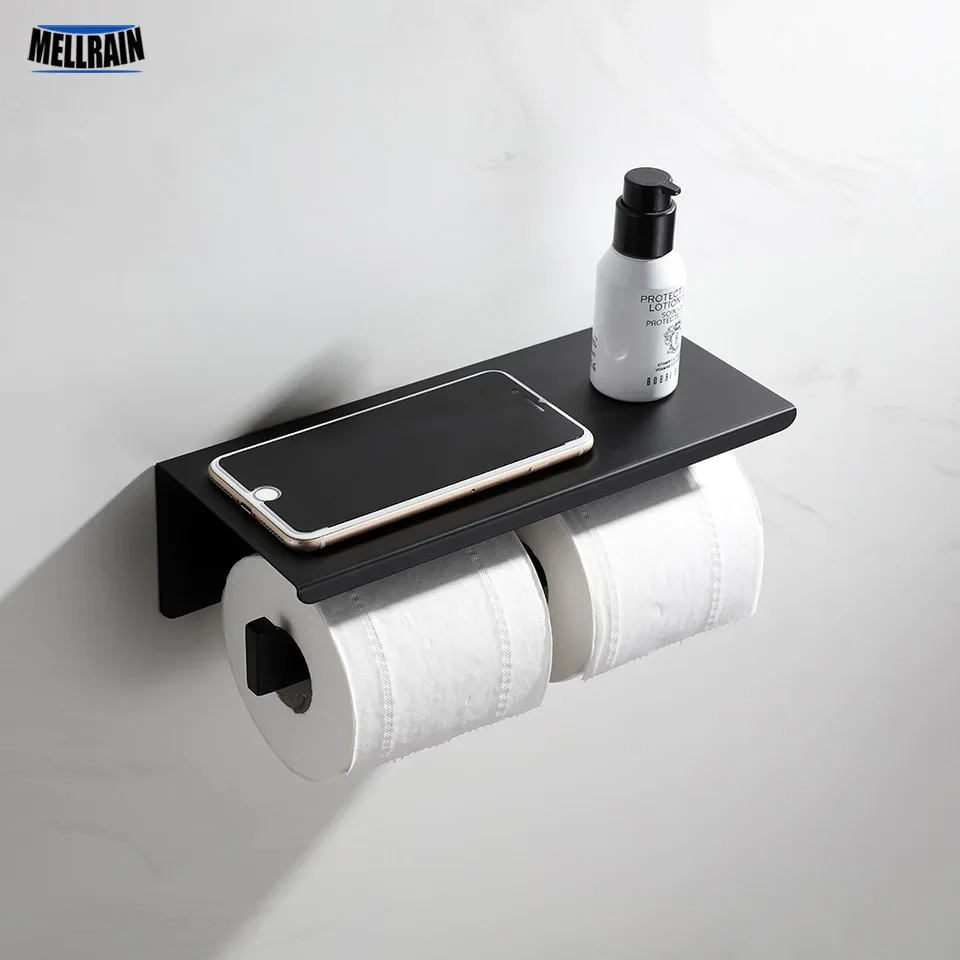 Square 2 Rings Toilet Paper Holder Top Shelf Design Stainless Steel Rolled Paper Holder Bathroom Hardware Accessories
Square 2 Rings Toilet Paper Holder Top Shelf Design Stainless Steel Rolled Paper Holder Bathroom Hardware Accessories