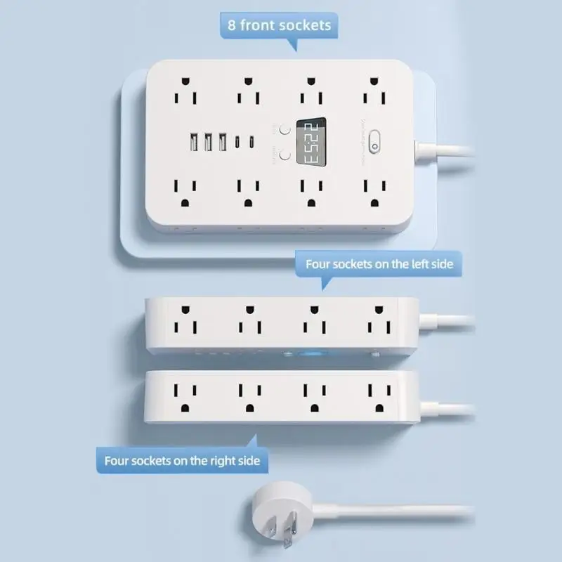 Multifunctional Power Strips 16 Outlets 3 USB 2 Type C Port Outlets Extender Household Electrical Plug Socket Enduring D2RD
Multifunctional Power Strips 16 Outlets 3 USB 2 Type C Port Outlets Extender Household Electrical Plug Socket Enduring D2RD