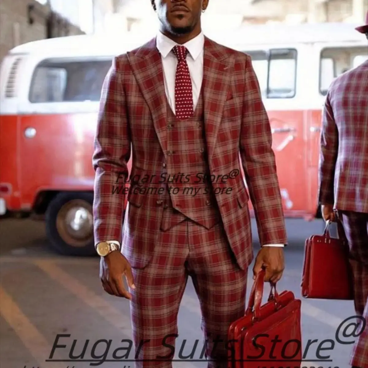 Business Elegant Plaid 3 Pieces Sets Customized Slim Fit Peak Lapel Groom Wedding Tuxedos Male Prom Blazers Formal Costume Homme
Business Elegant Plaid 3 Pieces Sets Customized Slim Fit Peak Lapel Groom Wedding Tuxedos Male Prom Blazers Formal Costume Homme