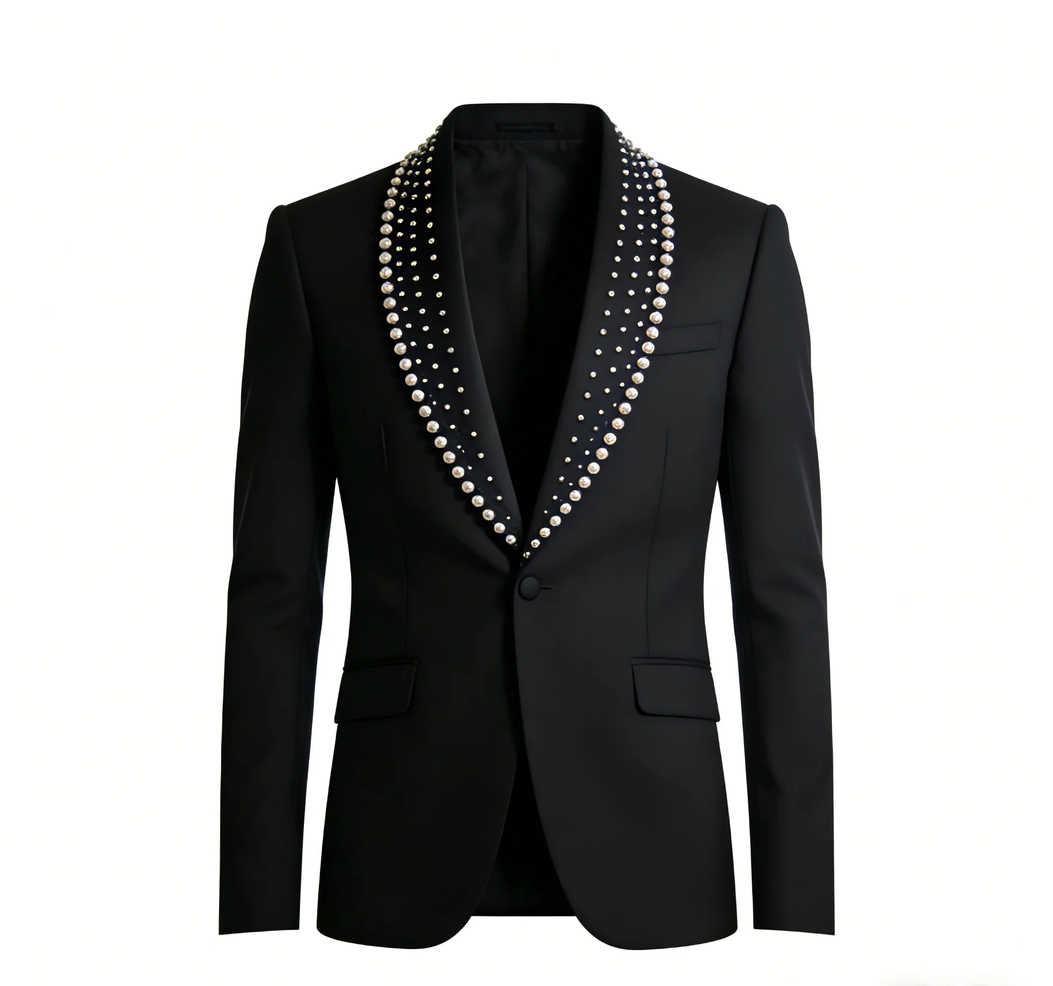 Мужские костюмы-двойки с бриллиантовым декором, роскошные, высококачественные, с бисером и кристаллами, на одной пуговице, приталенные, черные смокинги для свадьбы и жениха
Мужские костюмы-двойки с бриллиантовым декором, роскошные, высококачественные, с бисером и кристаллами, на одной пуговице, приталенные, черные смокинги для свадьбы и жениха