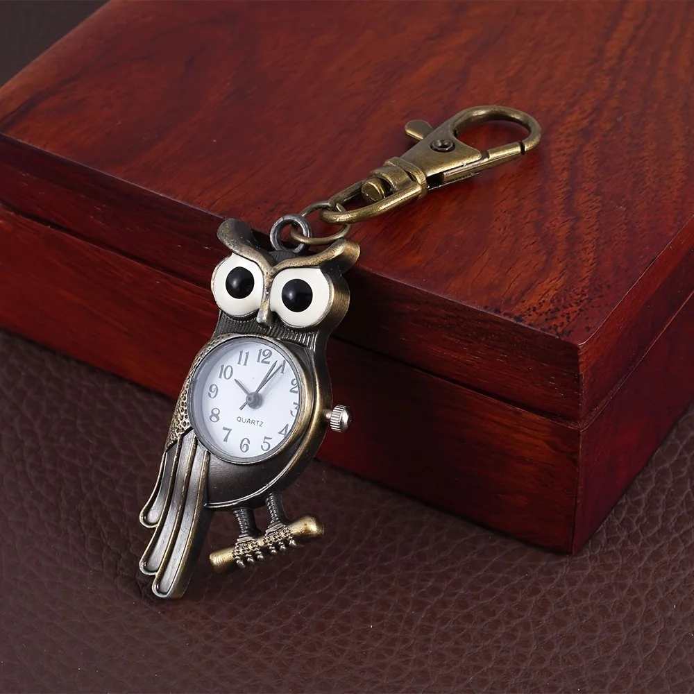 1 classic retro owl backpack keychain pendant watch for male and female students cartoon cute accessories
1 classic retro owl backpack keychain pendant watch for male and female students cartoon cute accessories