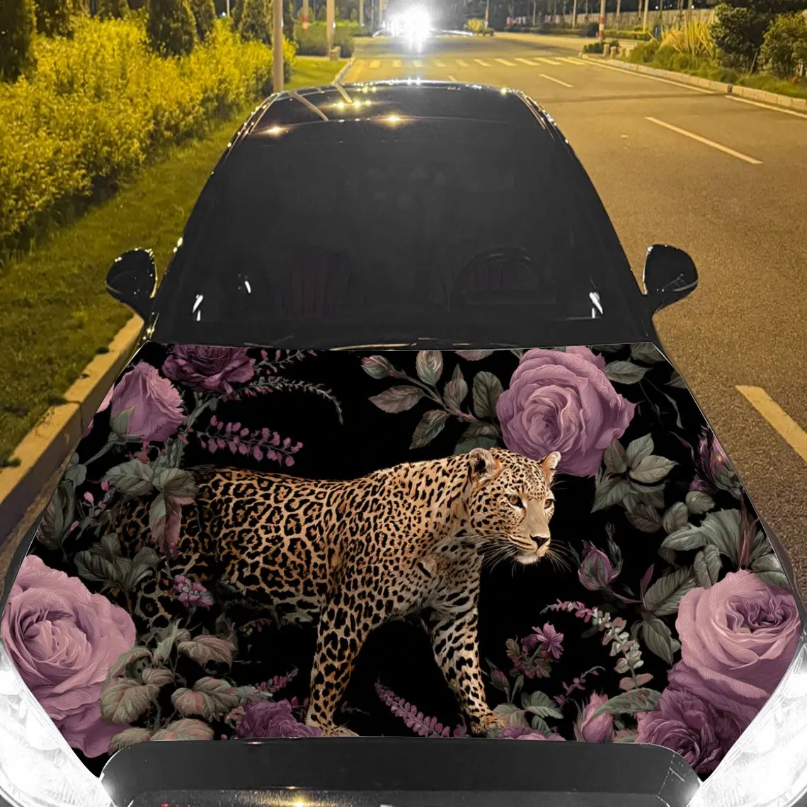 Car Decals Leopard Amidst Purple Roses, A Fusion of Ferocity and Grace Car Hood Sticker, Waterproof Self - Adhesive Vinyl Graphi
Car Decals Leopard Amidst Purple Roses, A Fusion of Ferocity and Grace Car Hood Sticker, Waterproof Self - Adhesive Vinyl Graphi