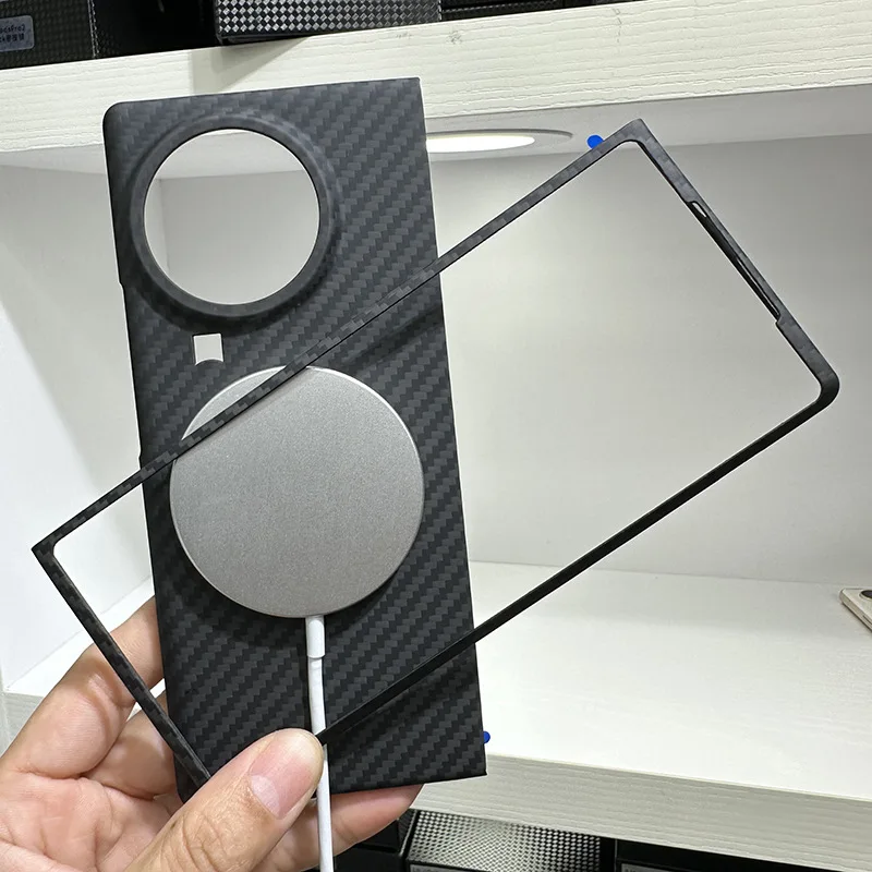 For VIVO X Fold 2 Magsafe Case Real Carbon Fiber Case Magnetism Aramid Fiber Back Cover for VIVO X Fold2 Case Business
For VIVO X Fold 2 Magsafe Case Real Carbon Fiber Case Magnetism Aramid Fiber Back Cover for VIVO X Fold2 Case Business