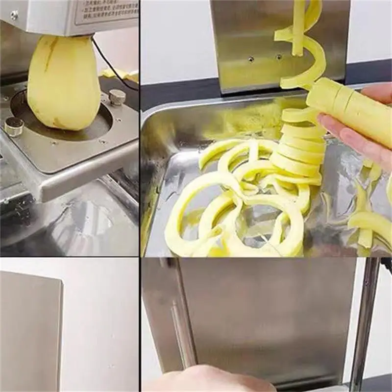 Electric French Fries Machine Automatic Curly Fries Maker Stainless Steel Food Processor
Electric French Fries Machine Automatic Curly Fries Maker Stainless Steel Food Processor