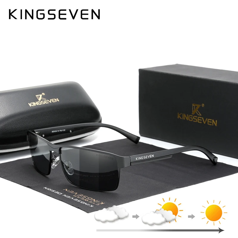 KINGSEVEN Polarized Sunglasses Men's Photochromic Glasses For Women Anti-Blue Light Eyewear Customizable Optical
KINGSEVEN Polarized Sunglasses Men's Photochromic Glasses For Women Anti-Blue Light Eyewear Customizable Optical