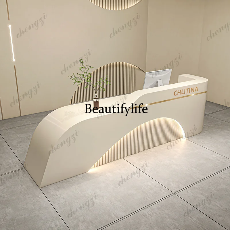 Delicacy Elegant Bar Counter Cabinet Shop Counter Glamour Modern Reception Desks Checkout Nordic
Delicacy Elegant Bar Counter Cabinet Shop Counter Glamour Modern Reception Desks Checkout Nordic