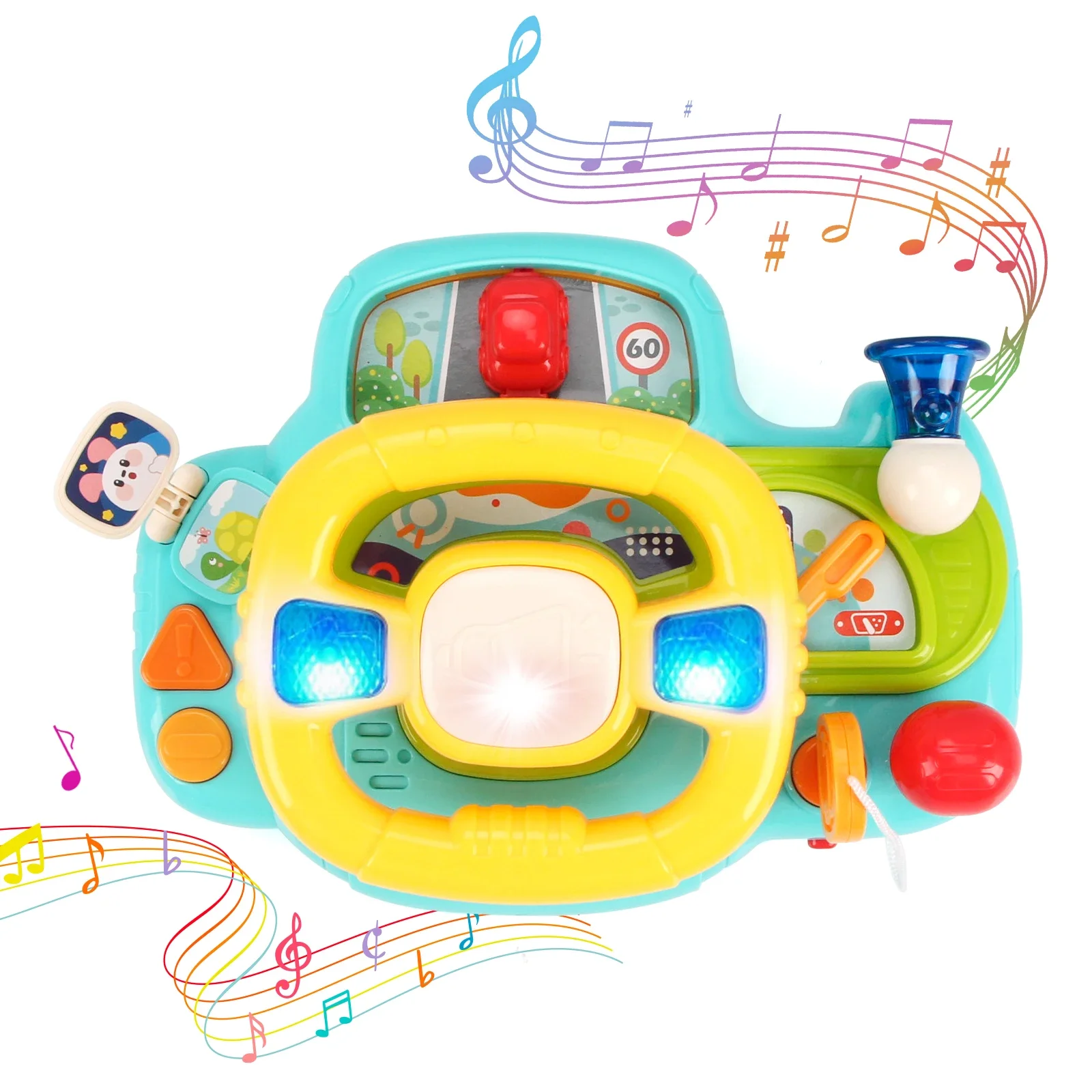 Baby Electric Steering Wheel for Car Seats and Stroller Simulate Driving Vocal Toys Educational Toys for 0-36 Months Toddlers
Baby Electric Steering Wheel for Car Seats and Stroller Simulate Driving Vocal Toys Educational Toys for 0-36 Months Toddlers