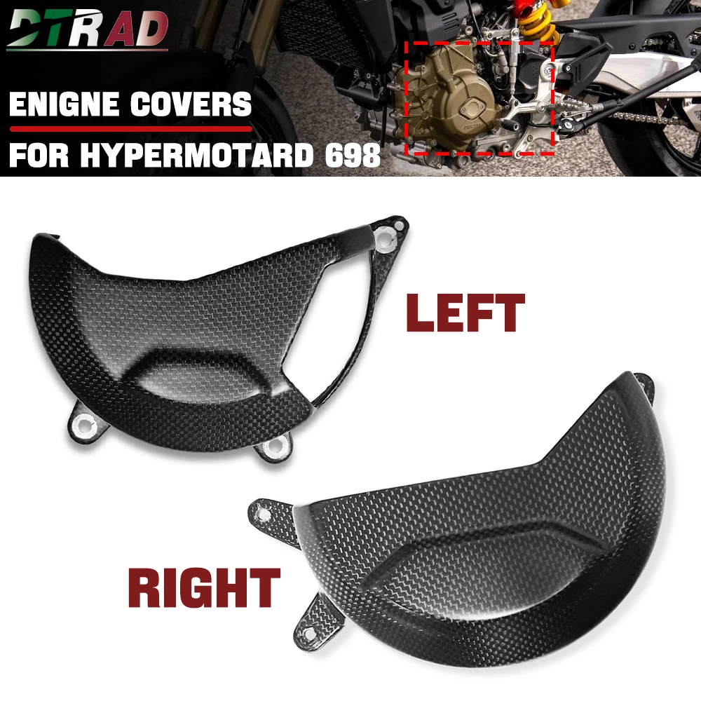 For DUCATI Hypermotard 698 Mono Rve 2024 2025 Carbon Fiber Left Generator Alternator Cover & Right Clutch Covers Cap Motorcycle
For DUCATI Hypermotard 698 Mono Rve 2024 2025 Carbon Fiber Left Generator Alternator Cover & Right Clutch Covers Cap Motorcycle