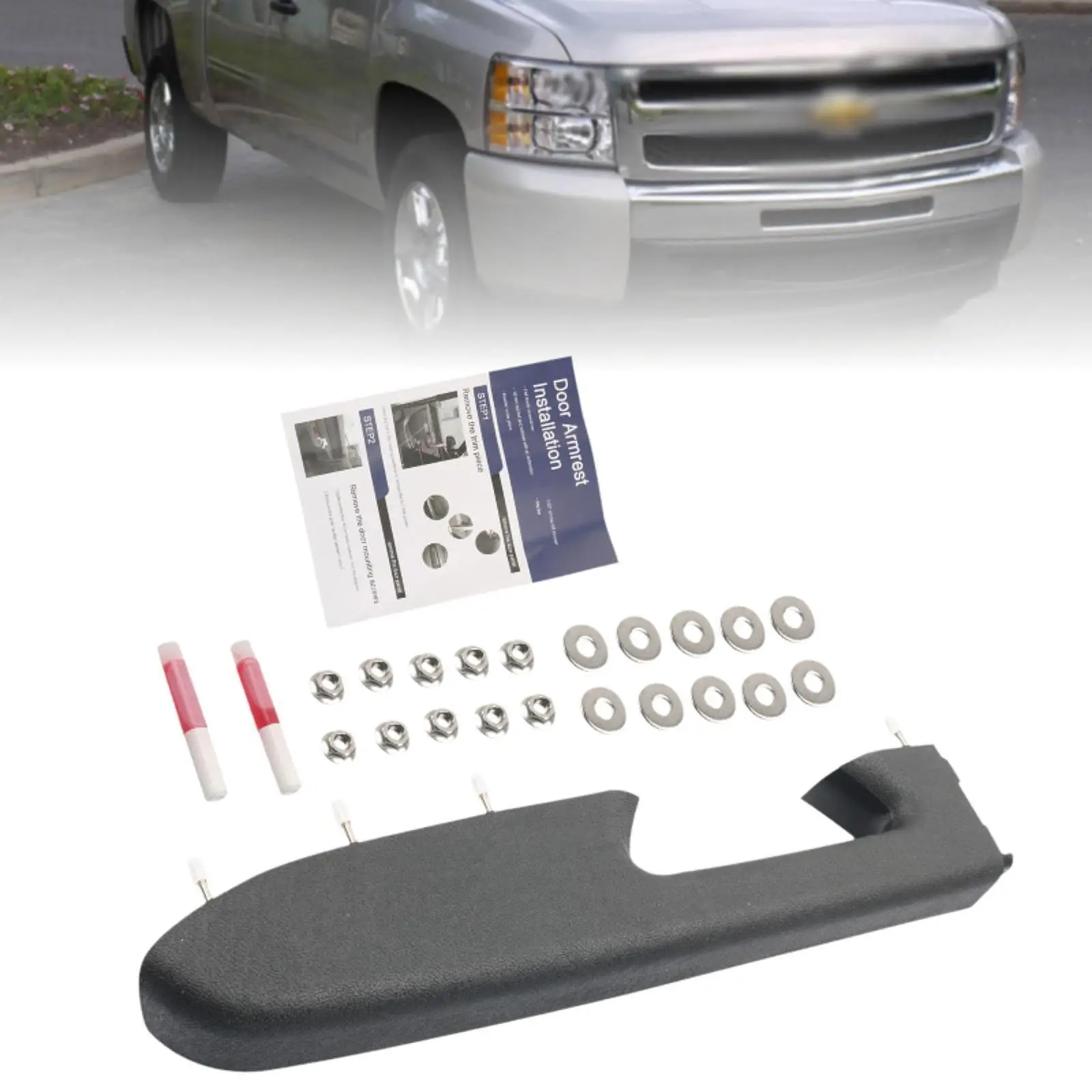 Front Driver Door Armrest Repair Kit Durable ABS Iron Leather for Chevy Silverado 1500 2500HD GMC Sierra 3500HD
Front Driver Door Armrest Repair Kit Durable ABS Iron Leather for Chevy Silverado 1500 2500HD GMC Sierra 3500HD