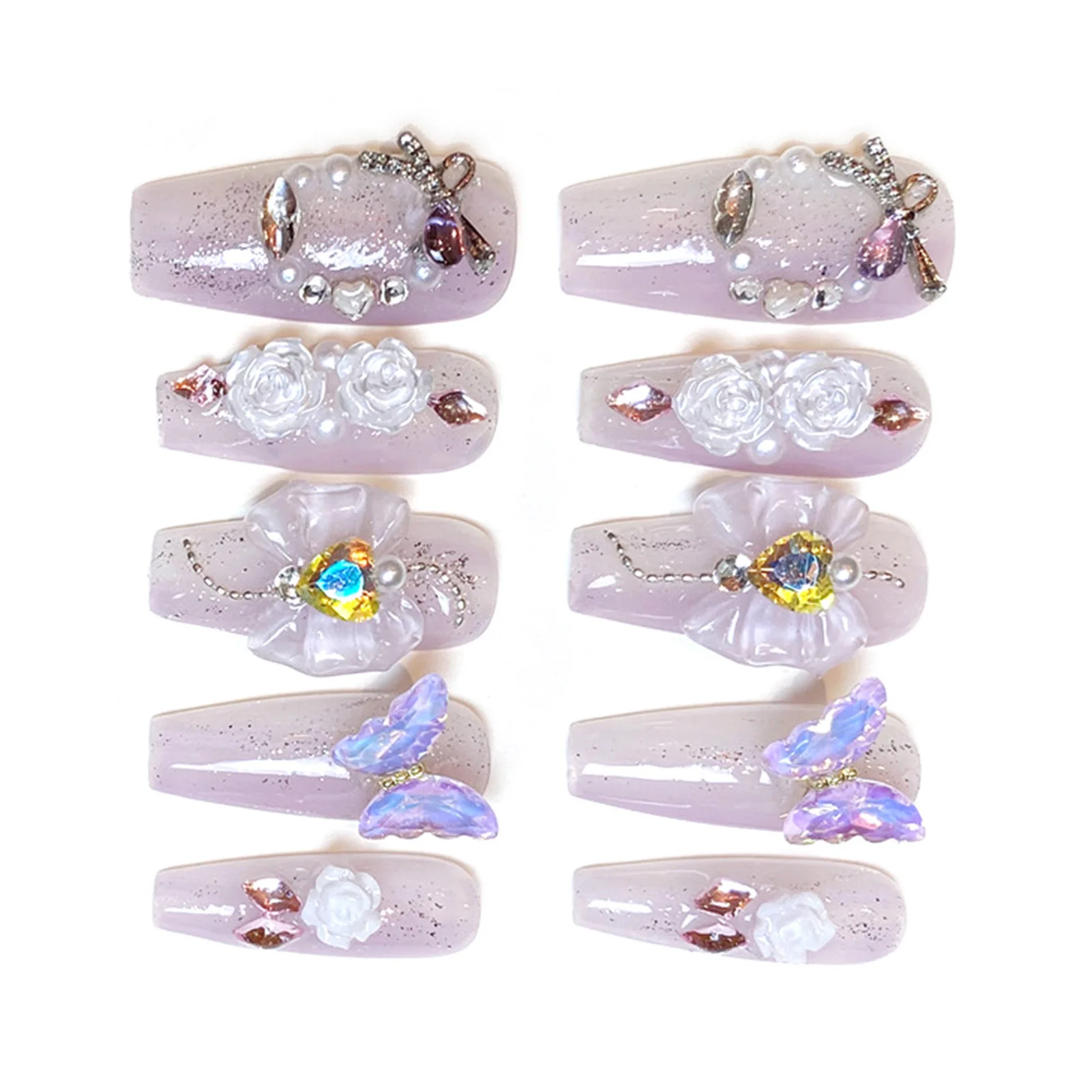 Light Purple Fake Nails with Butterfly Decor Natural Unbreakable Nail Simple Wear for Manicure Lovers and Beauty Bloggers
Light Purple Fake Nails with Butterfly Decor Natural Unbreakable Nail Simple Wear for Manicure Lovers and Beauty Bloggers