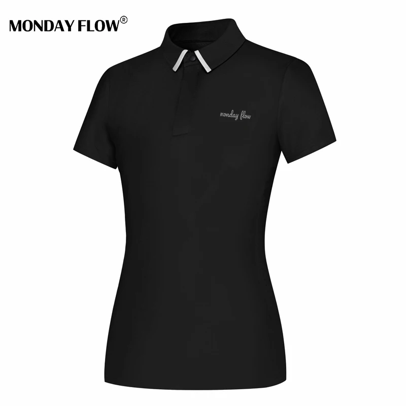 Monday Flow Golf Women's Short Sleeve T-shirt Polo Design Split Bottom Fashion Sports Top Golf Shirt for Women Golf Shirts
Monday Flow Golf Women's Short Sleeve T-shirt Polo Design Split Bottom Fashion Sports Top Golf Shirt for Women Golf Shirts