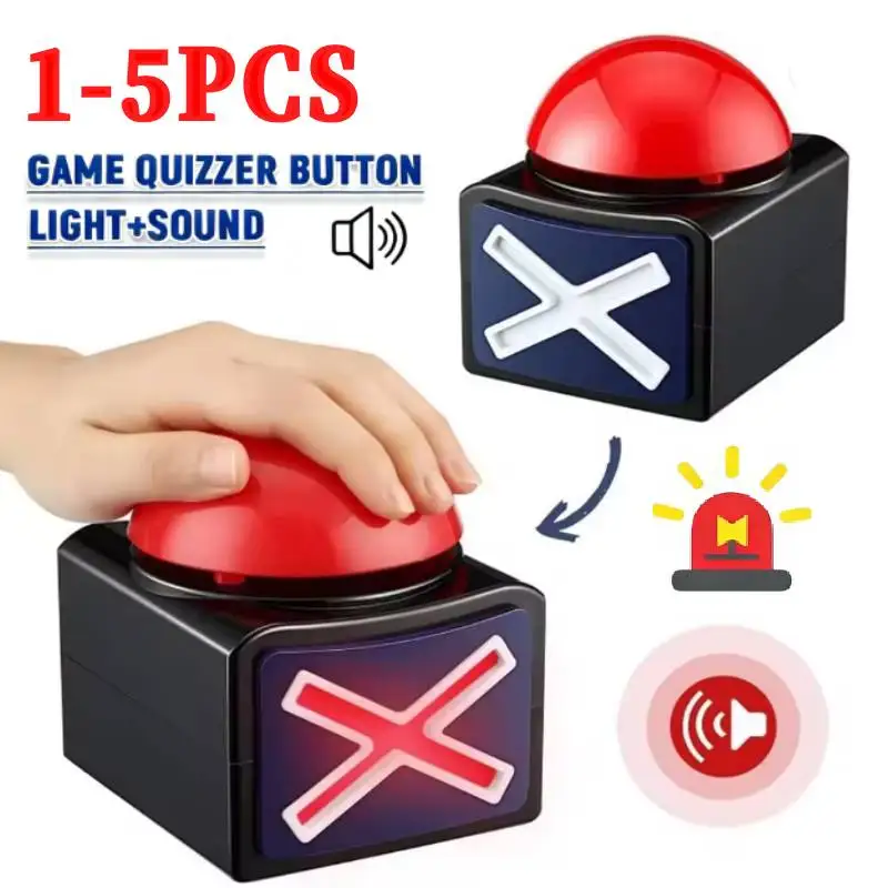 1-5 шт. Интерактивные кнопки-зуммеры для ответов на вопросы, развивающие игры для детей, увлекательное семейное обучение, кнопки-сигнализаторы для викторин и квизов
1-5 шт. Интерактивные кнопки-зуммеры для ответов на вопросы, развивающие игры для детей, увлекательное семейное обучение, кнопки-сигнализаторы для викторин и квизов