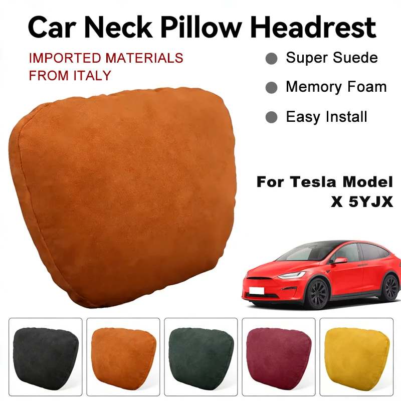Italy Suede Car Neck Rest Pillow For Tesla Model X 5YJX Seat Head Neck Support Cushion Auto Interior Parts
Italy Suede Car Neck Rest Pillow For Tesla Model X 5YJX Seat Head Neck Support Cushion Auto Interior Parts