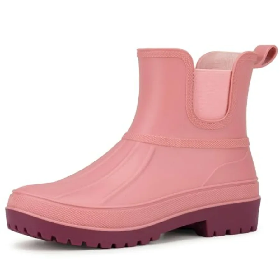 HISEA Chelsea Rain Boots for Women, Short Ankle Rubber Duck Boots, Waterproof Lightweight Non-Slip Garden Shoes, Comfortable Mu
HISEA Chelsea Rain Boots for Women, Short Ankle Rubber Duck Boots, Waterproof Lightweight Non-Slip Garden Shoes, Comfortable Mu