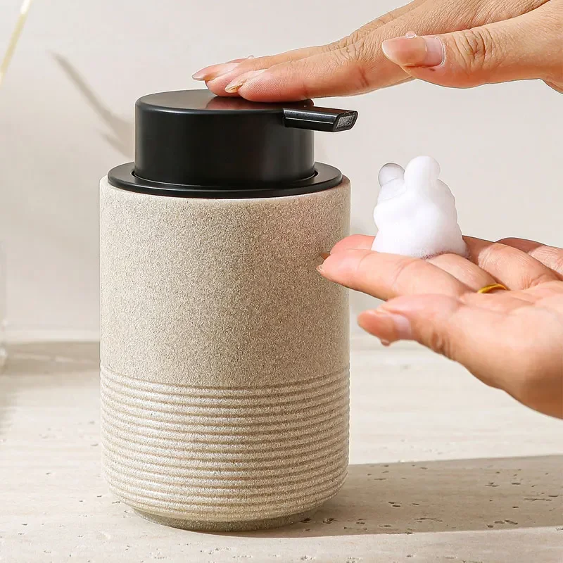 Soap dispenser luxury sandstone foam press bottle bubbler sub bottle gel hand sanitizer dispenser bathroom accessories
Soap dispenser luxury sandstone foam press bottle bubbler sub bottle gel hand sanitizer dispenser bathroom accessories