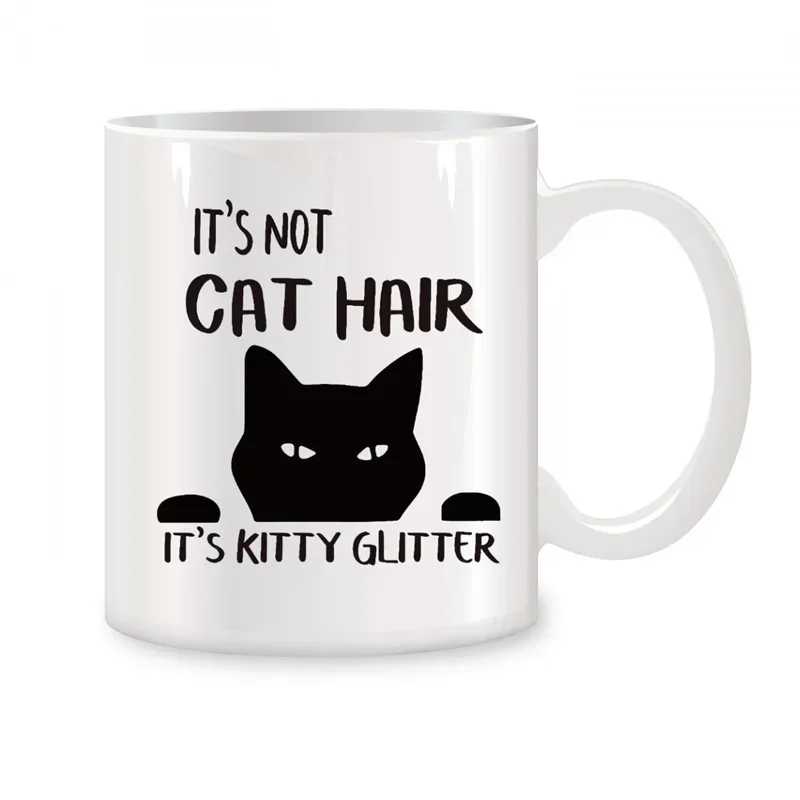 Черная кошка кружки для It's Not Cat Hair It's Kitty блестящие подарки Новинка кофейные керамические чайные чашки белые 11 унций
Черная кошка кружки для It's Not Cat Hair It's Kitty блестящие подарки Новинка кофейные керамические чайные чашки белые 11 унций