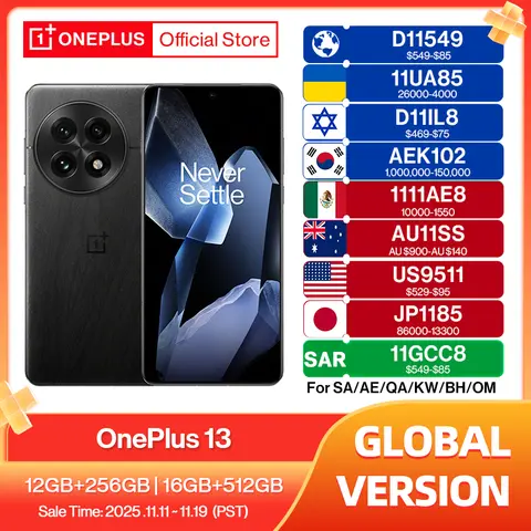 World Premiere OnePlus 13 Global Version AI Smartphone Snapdragon 8 Elite 6000mAh Battery 50W AIRVOOC Wireless Charge NFC