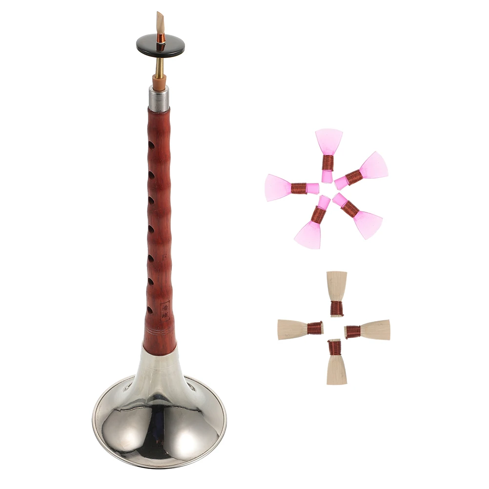Rosewood Suona Beginners D Tones Chinese Ethnic Wind Instrument Traditional Music Random Color Plastic Reed
Rosewood Suona Beginners D Tones Chinese Ethnic Wind Instrument Traditional Music Random Color Plastic Reed