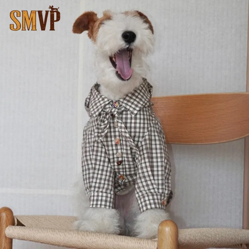 Summer Thin Breathable Khaki Plaid Sunscreen Long Sleeved Hooded Shirt Literary and Retro Style Small and Medium Pet Clothes
Summer Thin Breathable Khaki Plaid Sunscreen Long Sleeved Hooded Shirt Literary and Retro Style Small and Medium Pet Clothes