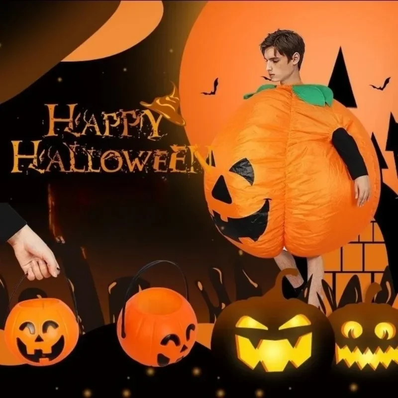 1PCS Pumpkin Inflatable Jumpsuit Cosplay Funny Bodysuit Fashion Vivid Image Ornament Halloween Masquerade Party Costume Prop
1PCS Pumpkin Inflatable Jumpsuit Cosplay Funny Bodysuit Fashion Vivid Image Ornament Halloween Masquerade Party Costume Prop