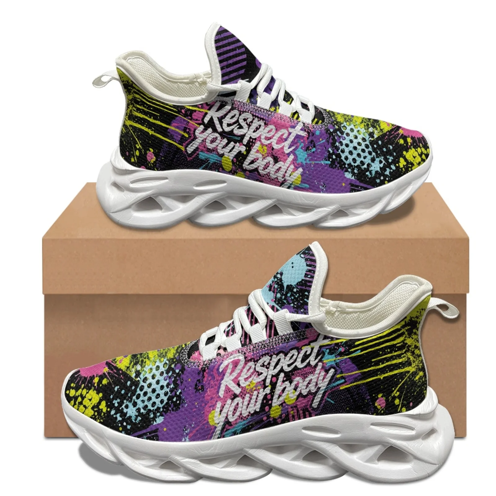 XIXIRIMIDO Graffiti Running Shoes Women's Lightweight Sneakers Men's Commuter Shoes Comfortable Breathable Soft Flexible Sole
XIXIRIMIDO Graffiti Running Shoes Women's Lightweight Sneakers Men's Commuter Shoes Comfortable Breathable Soft Flexible Sole
