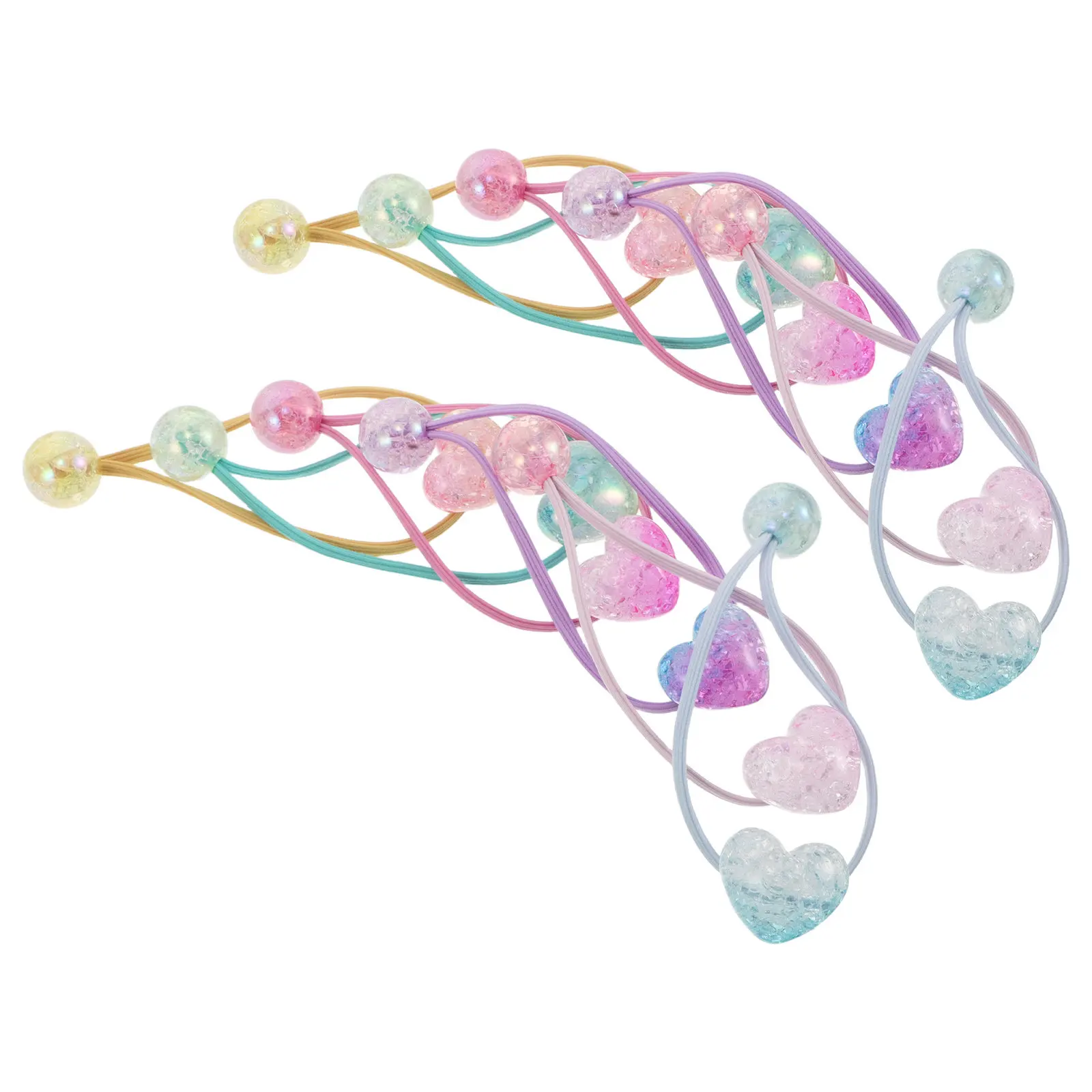 12Pcs Heart Ball Hair Ties Elastic Beaded Elastics High Elasticity Non-Damaging Gentle Hold for Girls Women School Sports Daily
12Pcs Heart Ball Hair Ties Elastic Beaded Elastics High Elasticity Non-Damaging Gentle Hold for Girls Women School Sports Daily