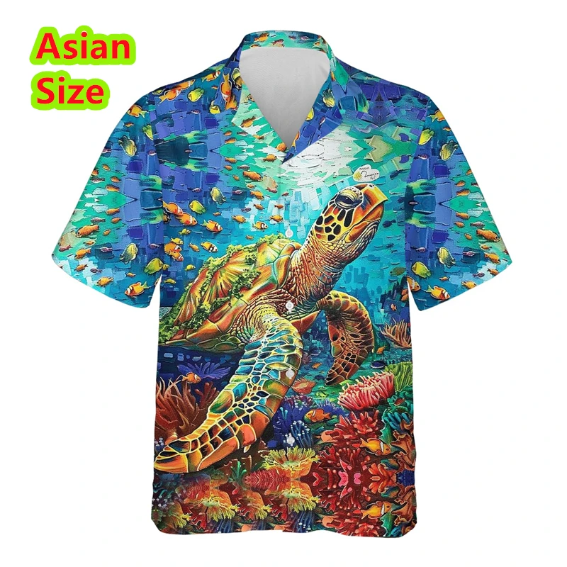 New Hawaiian Shirt For Men Summer 3d Sea Turtle Dolphin Printed Short Sleeves Button Shirts Casual Beach Holidays Women Blouse
New Hawaiian Shirt For Men Summer 3d Sea Turtle Dolphin Printed Short Sleeves Button Shirts Casual Beach Holidays Women Blouse