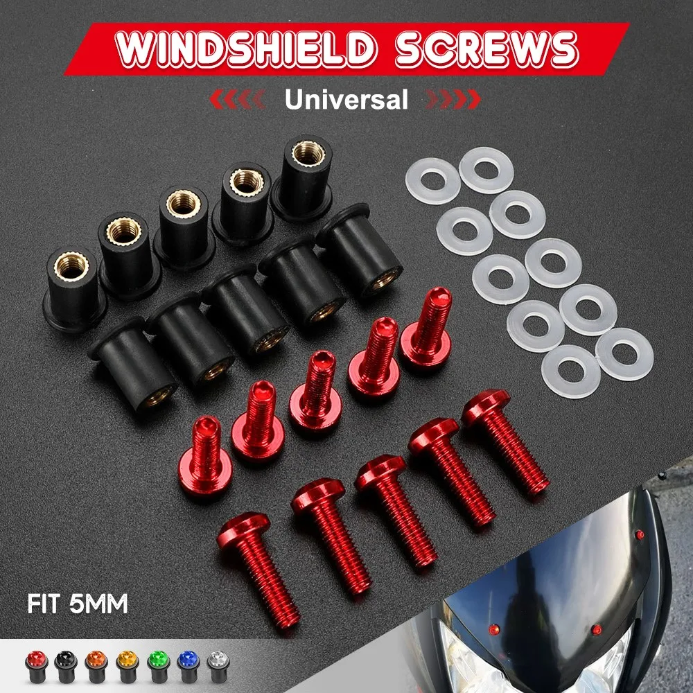 For Yamaha NMAX N MAX 125 155 150 160 NMAX125 NMAX155 Safe Practical 5mm 10PCS Windshield Deflectors Bolts Motorcycle Accessorie
For Yamaha NMAX N MAX 125 155 150 160 NMAX125 NMAX155 Safe Practical 5mm 10PCS Windshield Deflectors Bolts Motorcycle Accessorie