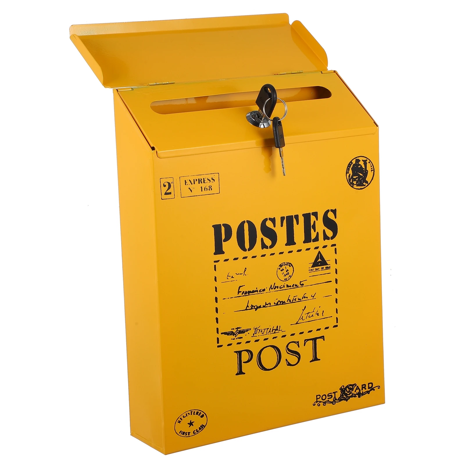 Lockable Mailbox Wall Mount Small Suggestion Box Vintage Letter Office Use Iron Material Durability Home Decor Garden Supplies
Lockable Mailbox Wall Mount Small Suggestion Box Vintage Letter Office Use Iron Material Durability Home Decor Garden Supplies