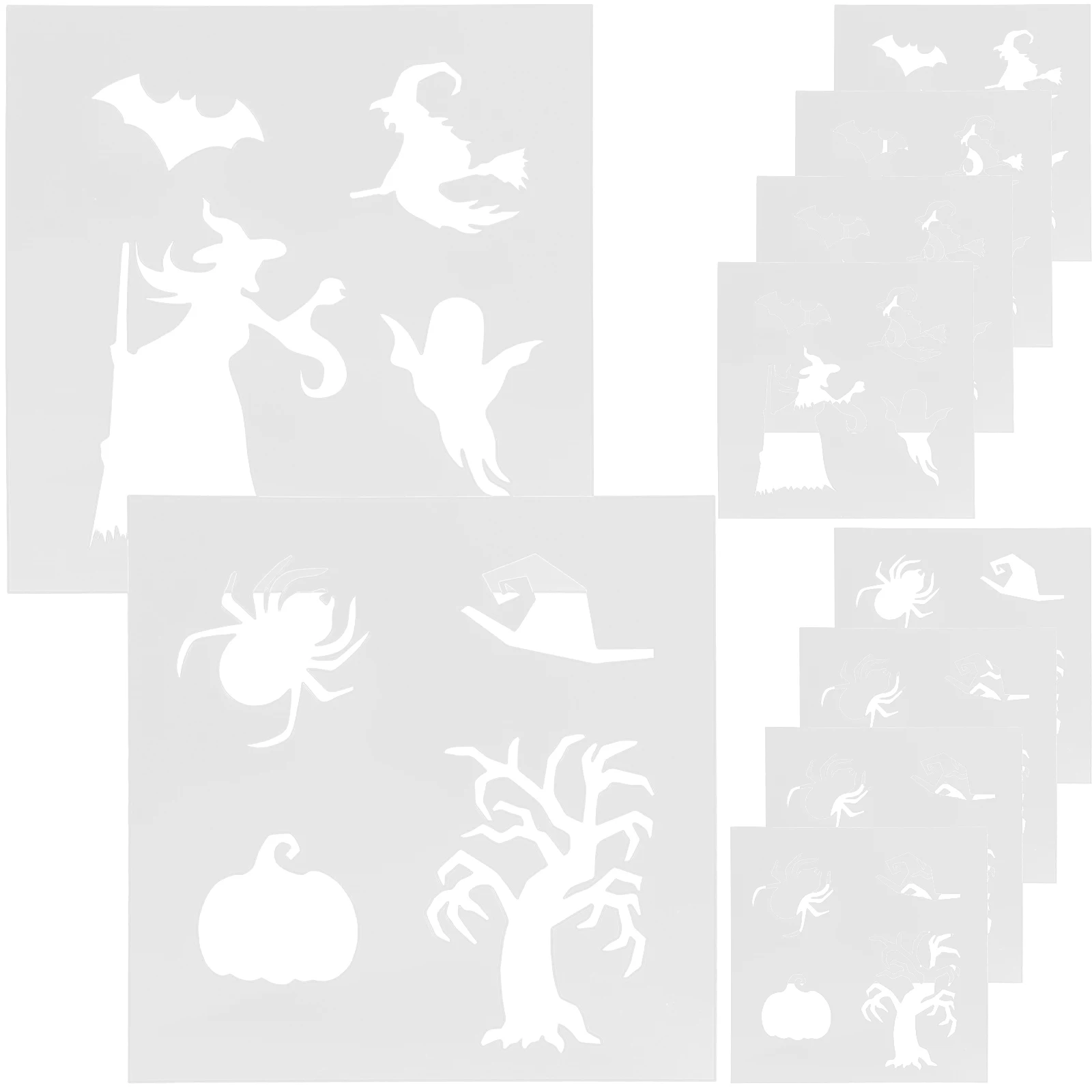 10 Sheets Witch Painting Template Halloween Stencils Reusable Drawing Stencil Wall Accessories Craft Supplies Plastic Material
10 Sheets Witch Painting Template Halloween Stencils Reusable Drawing Stencil Wall Accessories Craft Supplies Plastic Material