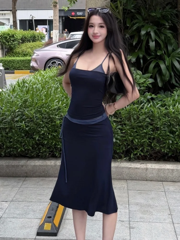 Spicy Girl Pure Desire Color Block Lace Design Sensual Slimming Halter Top And Skirt Sexy Summer Fashion Set for Teens
Spicy Girl Pure Desire Color Block Lace Design Sensual Slimming Halter Top And Skirt Sexy Summer Fashion Set for Teens