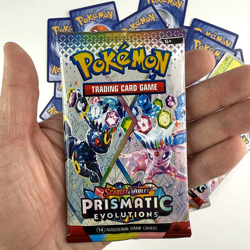 1bag/2bag Pokemon Card Prismatic Evolutions English Booster Battle Pokemon Card Game Carte Trading Коллекционные карты
1bag/2bag Pokemon Card Prismatic Evolutions English Booster Battle Pokemon Card Game Carte Trading Коллекционные карты