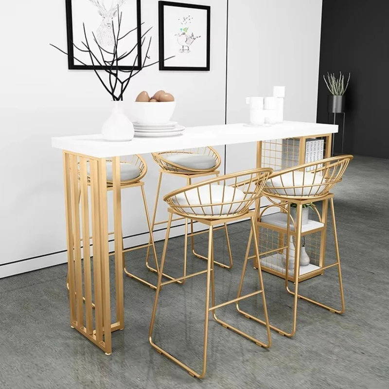 Modern bar table chairs, milk tea high table and chair combination, simple solid wood bar
Modern bar table chairs, milk tea high table and chair combination, simple solid wood bar