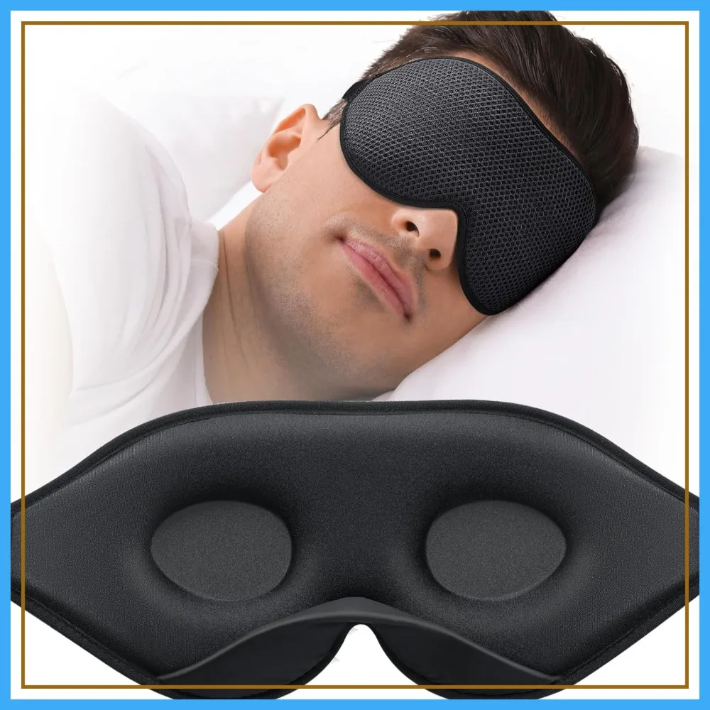 3D Contoured Sleep Mask for Side Sleepers, 100% Light Blocking, Adjustable Strap, Zero Eye Pressure, for Travel, Nap, Flight
3D Contoured Sleep Mask for Side Sleepers, 100% Light Blocking, Adjustable Strap, Zero Eye Pressure, for Travel, Nap, Flight