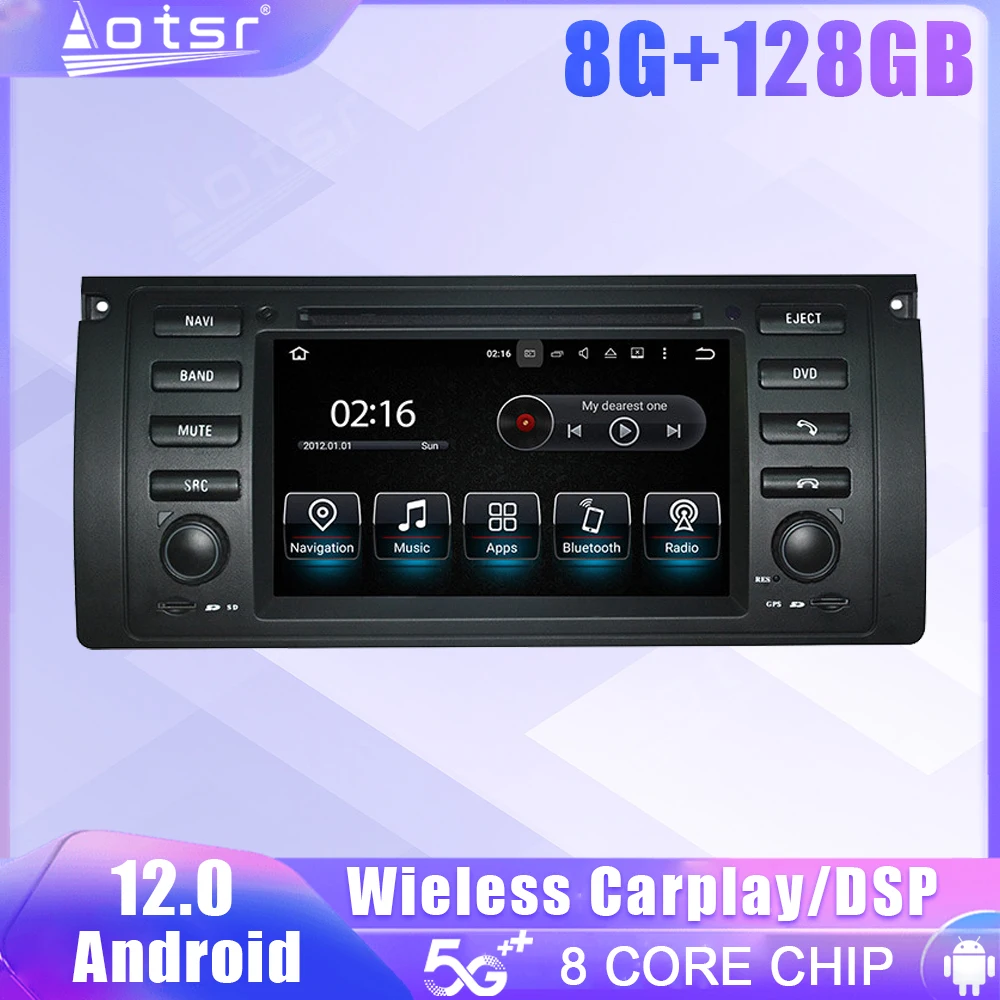 Android Screen Car Radio For BMW X5 M5 E39 1995-2003 E53 2000-2007 GPS Audio DSP Carplay Automotive Multimedia Stereo Head Unit
Android Screen Car Radio For BMW X5 M5 E39 1995-2003 E53 2000-2007 GPS Audio DSP Carplay Automotive Multimedia Stereo Head Unit