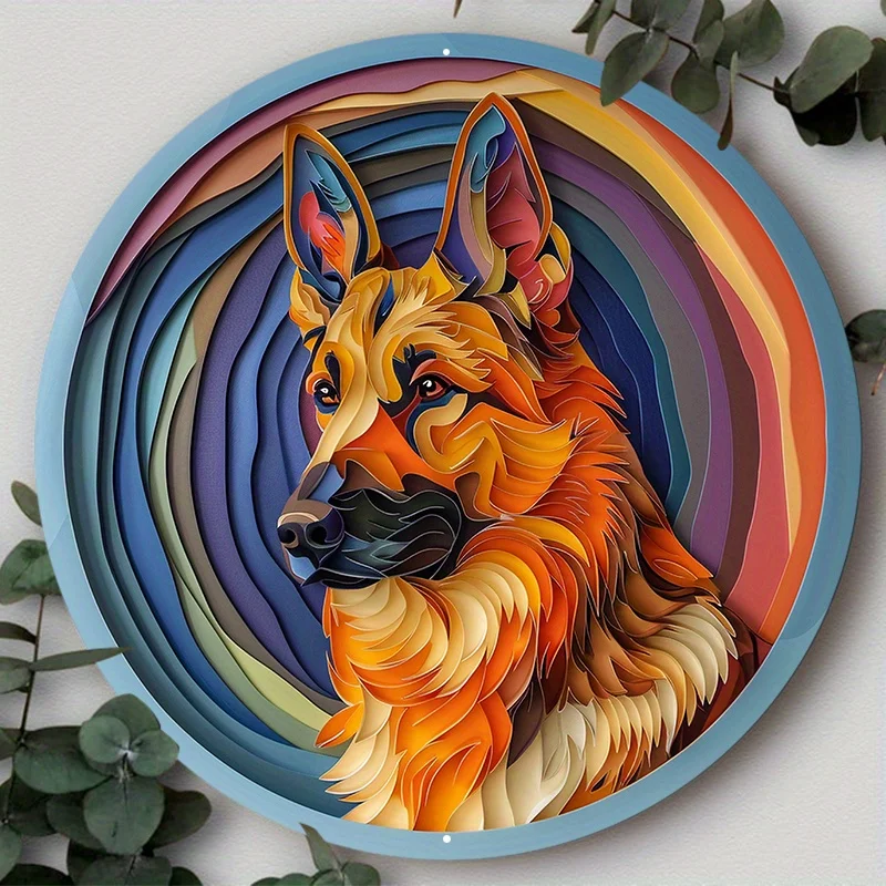 Decorative Cute Dog Gift Round Metal Aluminum Sign Mask Theme Plates for Bar Club Cafe Yard Office Home Wall Art Decor
Decorative Cute Dog Gift Round Metal Aluminum Sign Mask Theme Plates for Bar Club Cafe Yard Office Home Wall Art Decor