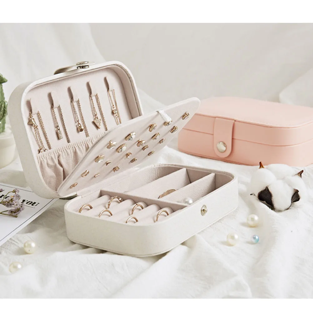 Jewelry Storage Box Travel Case Small Organiser Mini Cases for Women Necklaces Pu
Jewelry Storage Box Travel Case Small Organiser Mini Cases for Women Necklaces Pu