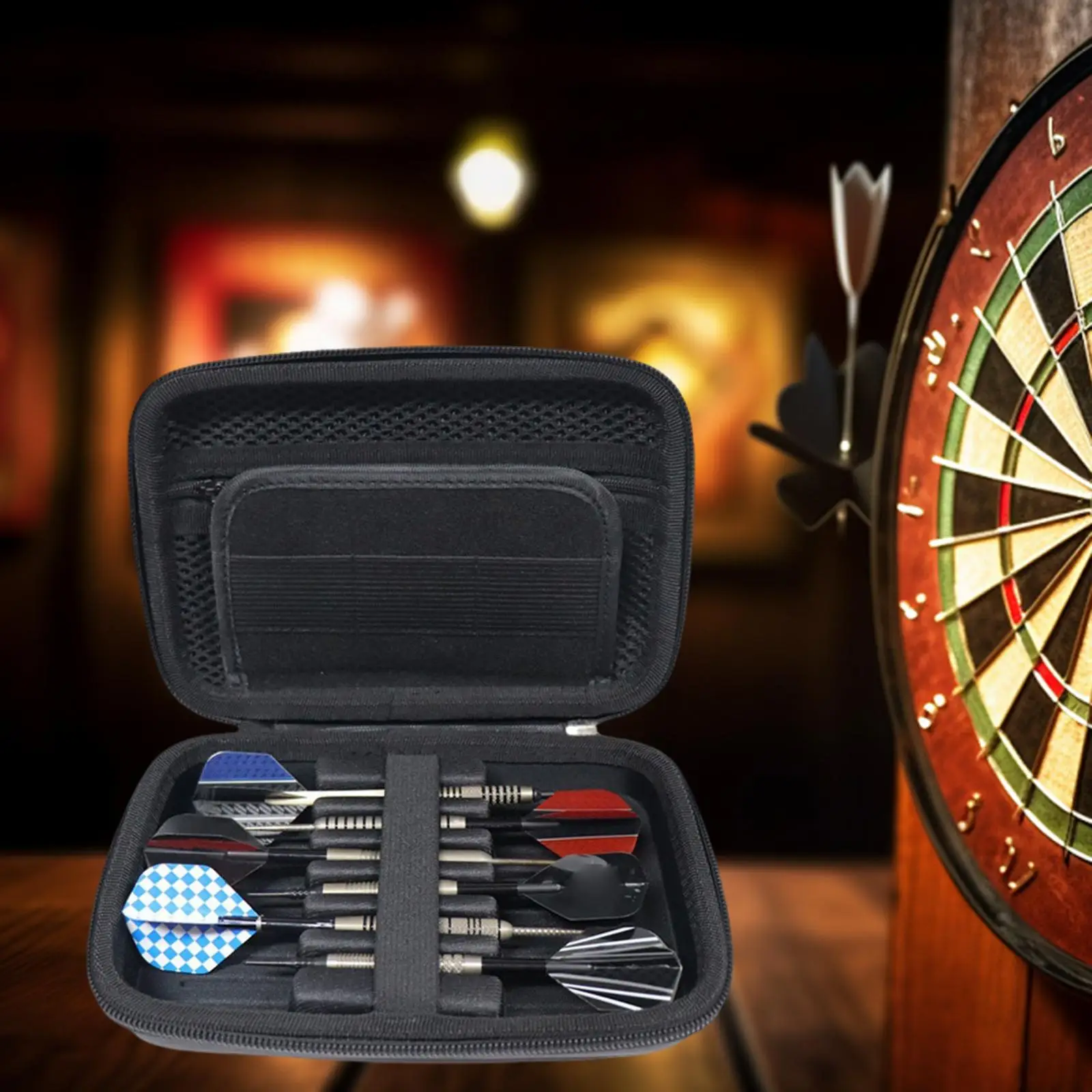 Darts Carrying Case Practical EVA Sports Organizer for Soft and Steel Tip Darts Holder Bag for Enthusiasts
Darts Carrying Case Practical EVA Sports Organizer for Soft and Steel Tip Darts Holder Bag for Enthusiasts